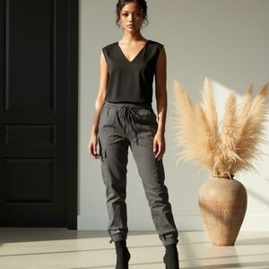 Calvin Klein Gray Flare & Wide Leg Jeans